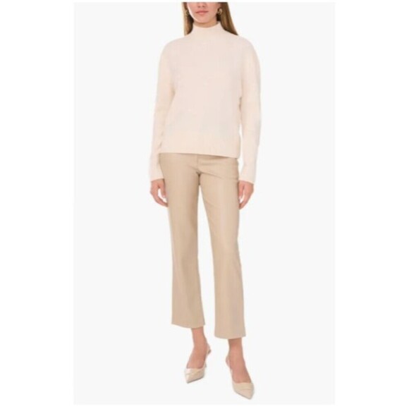 Vince Camuto Sweater Womens  XL Sequin Stripe Mock Neck Acrylic Blend - Picture 4 of 5